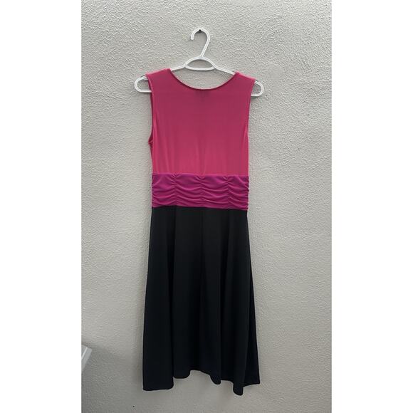 Fashion Bug Womens Dress Size Small Pink Black Sleeveless - Picture 6 of 11
